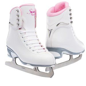 Jackson Ultima SoftSkate Womens Figure Skate 10 Women's White/Pink